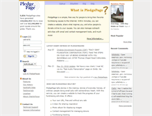Tablet Screenshot of pledgepage.org